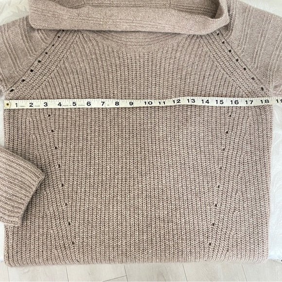 Hayden Cashmere Cowlneck beige cashmere sweater dress - Picture 9 of 10